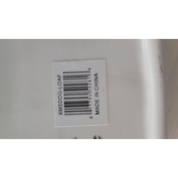 Whimsical Cupboard Ceramic Oblong Christmas Dog Themed Ovenproof Dish NEW 11x8x3 - Picture 8 of 8